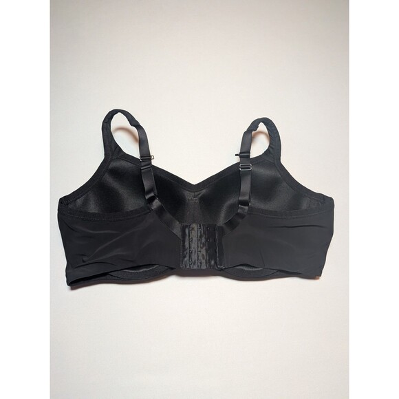 Torrid Active Plus 44DD Black Mid Impact Underwire Sports Bra Wide Band Adjust - Picture 5 of 12